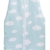 Jollein 048-516-65055 Schlafsack Sommer 90 cm, Mull Clouds jade -