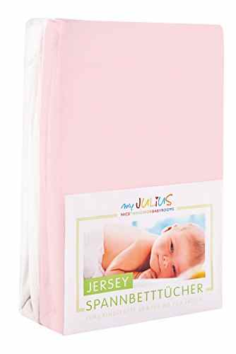 Julius Zöllner Jersey Spannbetttuch Doppelpack für das Kinderbett, Gr. 60×120 / 70×140, -