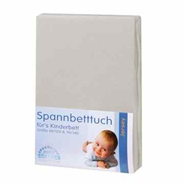 Julius Zöllner Spannbetttuch Jersey für das Kinderbett, Größe: 60 x 120 cm/70 x 140 cm -