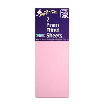 Junior Joy 6228PI Kinderwagen Spannbetttuch, rosa -