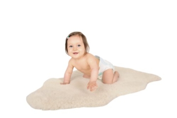 Kaiser Babylammfell Mimosa Gerbung, geschoren (keine Lammwolle) -