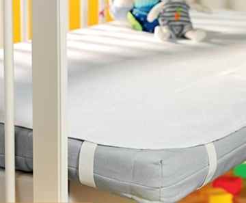 Kinder / Baby Molton Matratzenauflage / Matratzenschutz wasserdicht 70×140 cm -