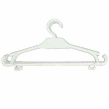 Kinder Kleiderbügel 50er-Set Kinderschrank Baby Kinderkleidebügel Kunststoff (weiß) -