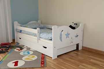 Kinderbett Jugendbett Juniorbett Massivholz mit Matratze 140x70cm -