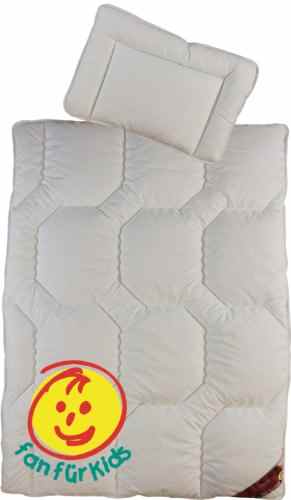 Kinderbettdecke und Kissen Baby Bettdecke F.A.N. Kansas 100×135 + 40x60cm -