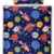 Kinderbettwäsche Weltall, 2-tlg. 100% Baumwolle 40×60 + 100×135 cm (marine) -