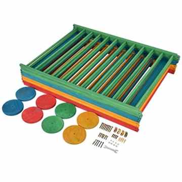 Kindergitter Kinderschutzgitter Absperrgitter Laufgitter Türgitter Treppenschutzgitter Klappbar mit 8 Elementen Laufstall -