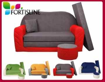 Kindersofa zum Aufklappen + Hocker Pik W282 01 -