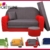 Kindersofa zum Aufklappen + Hocker Pik W282 01 -