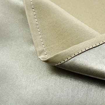 KINLO® 1 Stück 145*175cm (BreitexLänge) Vorhang blackout gardinen blickdicht Beige Verdunklungsvorhang mit Ösen 100% Polyester Schlaufenschal für Wohnzimmer Wärmeschutz & Geräuschreduzierung 2 Jahren Garantie -