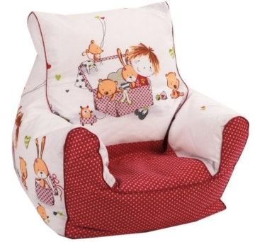 knorr-baby 450166 Kindersitzsack Spielzimmer, rot -