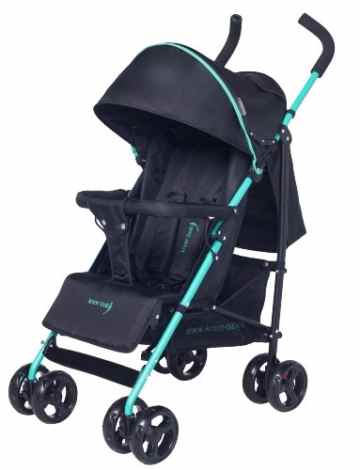 knorr-baby 848001 Buggy Styler mit Schlummerverdeck, schwarz-grün -