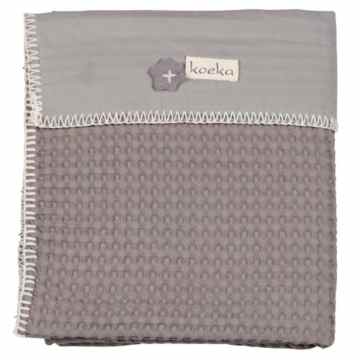 ‚Koeka Decke Wiege Antwerp, taupe/silbergrau -