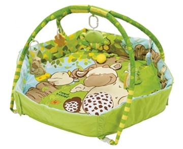 Krabbeldecke mit Nestchen Erlebnisdecke Spielmatte Krabbelmatte Spielbogen NEU -