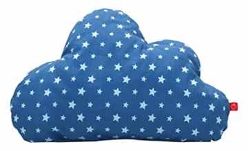 La Fraise Rouge 155397 Wolkenkissen Félix, kuschelweich mit Sternchen, blau / hellblauen -