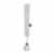 La Fraise Rouge 4251005601433 Schnullerband inklusiv Schnullerclip, Gustave, hellgrau mit weißen Punkten -
