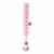 La Fraise Rouge 4251005603239 Schnullerband inklusiv Schnullerclip, Eve, rosa mit pinken Sternen -