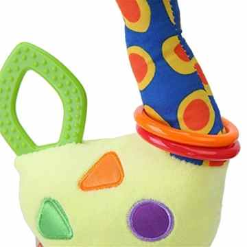 Lalang Baby Plüschtiere, Kleinkindspielzeug,Beschwichtigen Schlaf Spielzeug,Kinderwagen, der Spielzeugauto-Drehmaschine hängenden Baby Rasseln,Farbige Klein Hirsch -