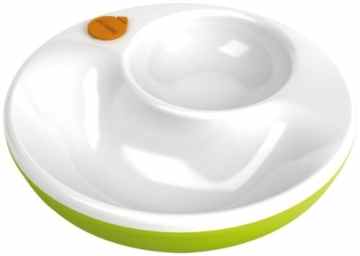 Lansinoh momma 75421 Warmhalteteller mit Wasserkammer und Antirutschboden, grün -