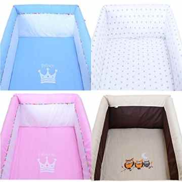 Laufgittereinlage – Baby Bett Nestchen Set für 100×75 Laufstall -