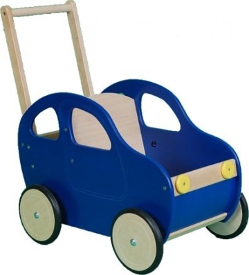 Lauflernwagen blaues Auto mit Bremse 48x34x60cm -