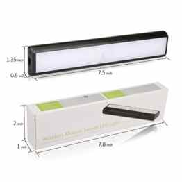 LED Beleuchtung Lichtleiste mit Bewegungsmelder BALFER Nachtlichter Leuchte USB Wiederaufladbare Batteriebetrieben für Schränke Schublade Schlafzimmer flur Werkstatt Keller Garage Treppenhaus Dachboden Geschirrschrank -