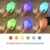 LED Nachtlicht, Florally Kinder Silikon LED Nachtlicht mit 7 Beleuchtung, Stimmung Lampe mit eingebaute Akku, Yoga Lampe, dimmbares Warmweiß/Farbwechsel mit Touch Schalter für Babys Zimmer,Schlafzimmer, Wohnräume, Camping, Picknick Indoor/Outdoor -
