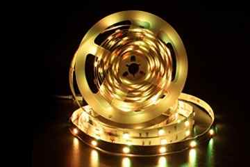 LED Streifen,LED Bänder 5m (16.4ft )mit 150 LEDS, SMD 5050 LED Flexibler Heller Streifen,RGB LED Strip,6 Farben, 4 Modi mit 24keys Remote,12V.LED Beleuchtung( multi-color) -