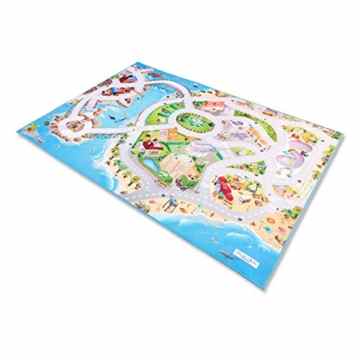 Leisure Spielteppich Stadt und Meer – Rutschfest 100 x 150 cm -