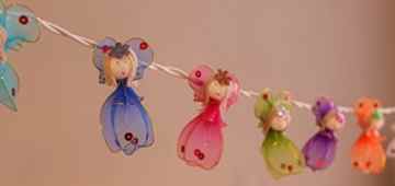 Lichterkette ‚Cottino Edition‘ mit handbemalten Engel -