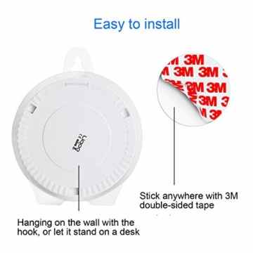 Liqoo® LED Nachtlicht mit Bewegungsmelder 3 Montage, zum Kleben, Stellen, Hängen, Batteriebetrieben Warmweiß Kabellos PIR Sensor Nachtleuchte für den Schrank, die Schublade, Treppen, Schlafzimmer, Küche, Kinderzimmer -