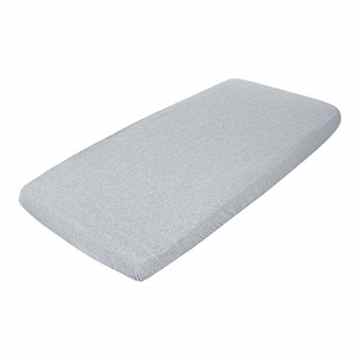 LITTLE DUTCH 1421 Jersey Spannbetttuch grey melange Gr: 90×200 cm -