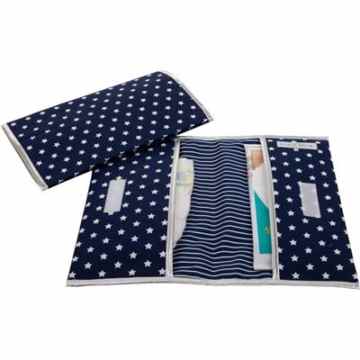 LITTLE DUTCH 3411 Windeltasche dunkelblau mit weißen Sternen -