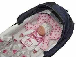 Little Sweetz MULTI SUPPORT ** COSY SOFT MAXI ** Sitzverkleinerer / NeugeborenenEinsatz / Entspannendes BabyKopfkissen mit Mulde für BabyAutositz Gr. 0/0+ oder auch Gruppe 1, 2/3 wie z.B. Maxi Cosi, Römer King etc, Kinderwagen, Kinderbett etc. (Marine) -