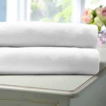 Lollipop Lane Single-Jersey-Baumwolllaken für Gitterbetten, Blütenweiß, Zweierpack, 60 x 120 cm -