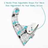 Lovjoy Bandana Geifer Baby Lässig Lätzchen – 5er Pack (SIMPLY BLUE) – Multicolor Super Absorbent & Soft für ultimativen Komfort mit Druckknöpfen – abwaschbar – Wasserdicht vlies Auskleidung für 0-3 Jahre – Netter Baby-Geschenk für Jungen und Mädchen -