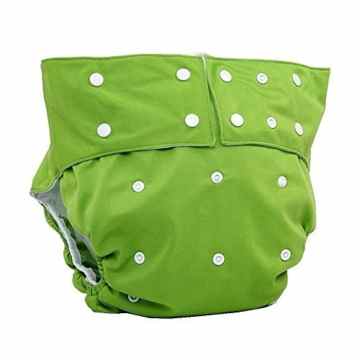 lukloy – Herren Erwachsene Tuch Windeln mit 1 Einsatz für Inkontinenz Care – Dual Opening Pocket waschbar verstellbar wiederverwendbar leakfree -