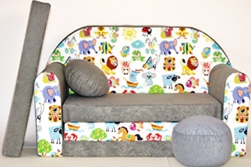 Lulando Kindersofa Bettfunktion 3in1 Sofa Kindersessel Ausziehbett -