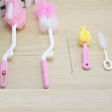 Lusee® 5er Set Baby Bottlebrush Flaschenbürste Saugerbürste Fütterung-Flaschen (Farbe Zufall) -