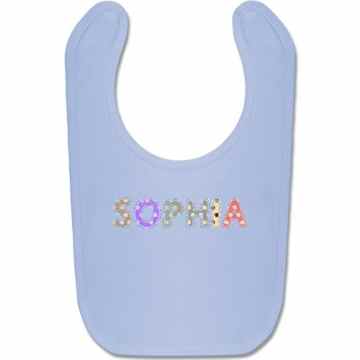 Mädchen – Name – SOPHIA Punkte Bunt – BZ12 Babylatz Lätzchen Geschenk Geburt -