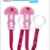 MAM 2 x Schnullerkette ‚I Love Mummy & I Love Daddy (Rosa) -