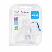 MAM Sauger Gr.1 0+ Monate Silikon 2 Stück -
