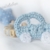 Mamasliebchen Premium Schnullerkette Auto mit Name und Stern hellblau 16522 -