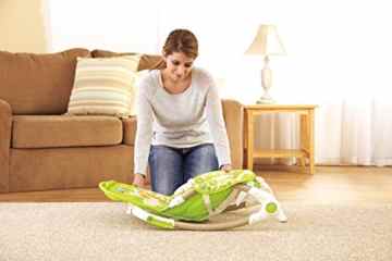 Mattel BCD28 – Fisher-Price 2-in-1 Kompakt-Schaukelsitz, apfelgrün -