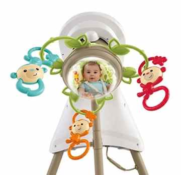 Mattel BCG33 – Fisher-Price Babyschaukel im Regenwald-Design -