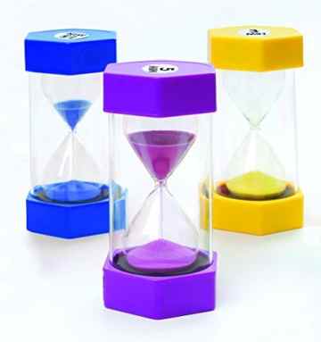 MAXI SANDUHREN 3er Set mit unterschiedlichen Laufzeiten in TOP QUALITÄT – 3 min, 5 min, 15 min -