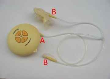 Maymom-Leitungsset für Medela Swing Maxi Milchpumpen; Ersatzteil für Medela Artikelnummer 200.1564 -