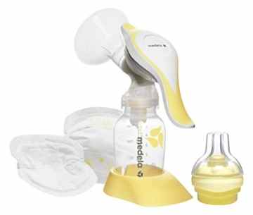 Medela Harmony – Hand-Milchpumpe inkl. Calma Sauger und Stilleinlagen -