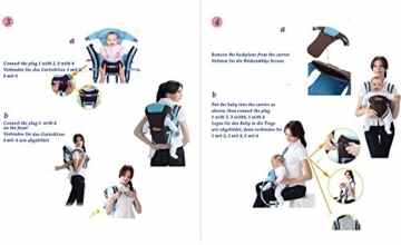 Mehrzweck Kind Baby Carrier Verstellbare Schnalle Mesh Wrap Front Back Rucksack -