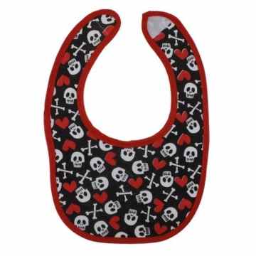 metallimonsters Rouge crâne mort Bavoir